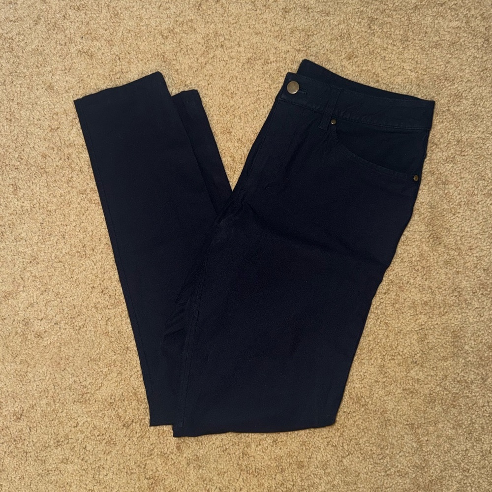 Lululemon Commission Warpstreme Slim Fit 5 Pocket Navy Pants 30x32